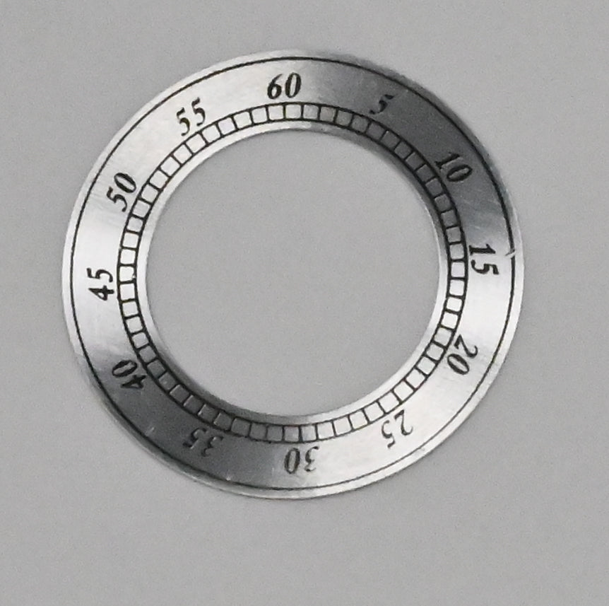 Arabic Silver Clock Seconds Chapter Ring Dial 48mm Small Aluminium Dial Repairs